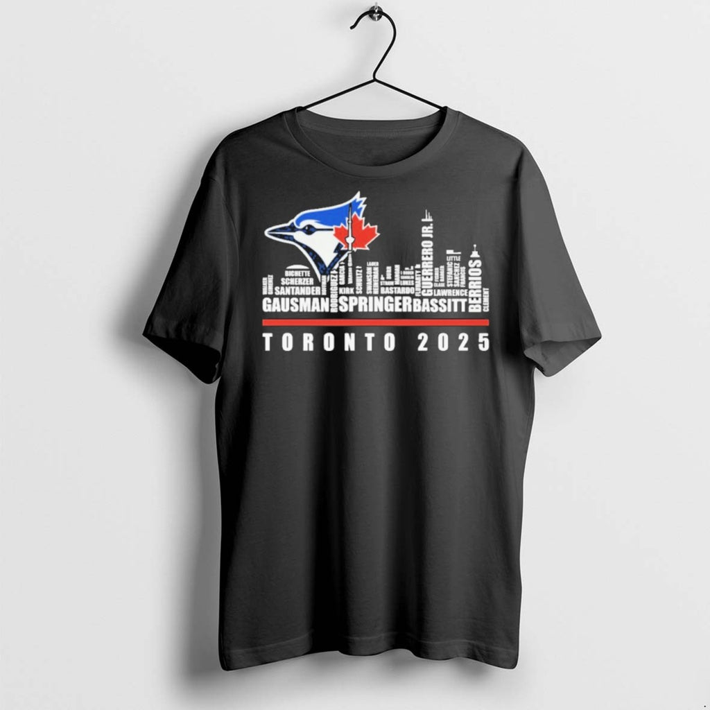 Premium Toronto Blue Jays Skyline Player Name Toronto 2025 T Shirts