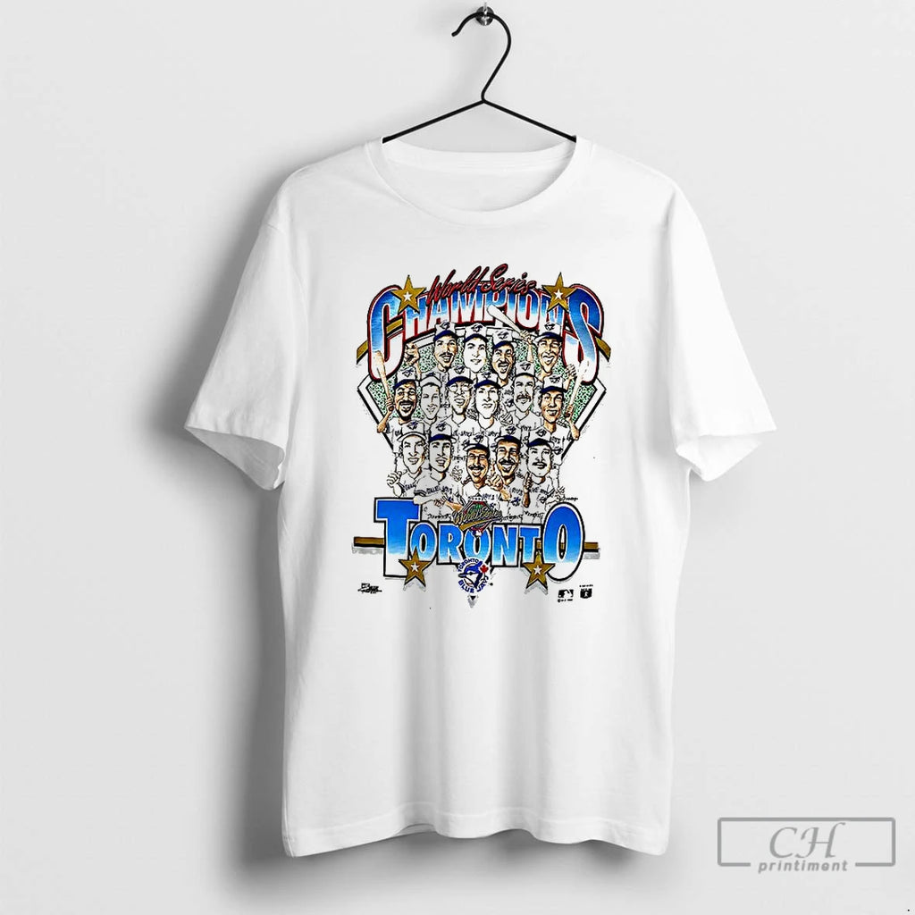 Premium Toronto Blue Jays World Series Champions Caricature 1992 T Shirts