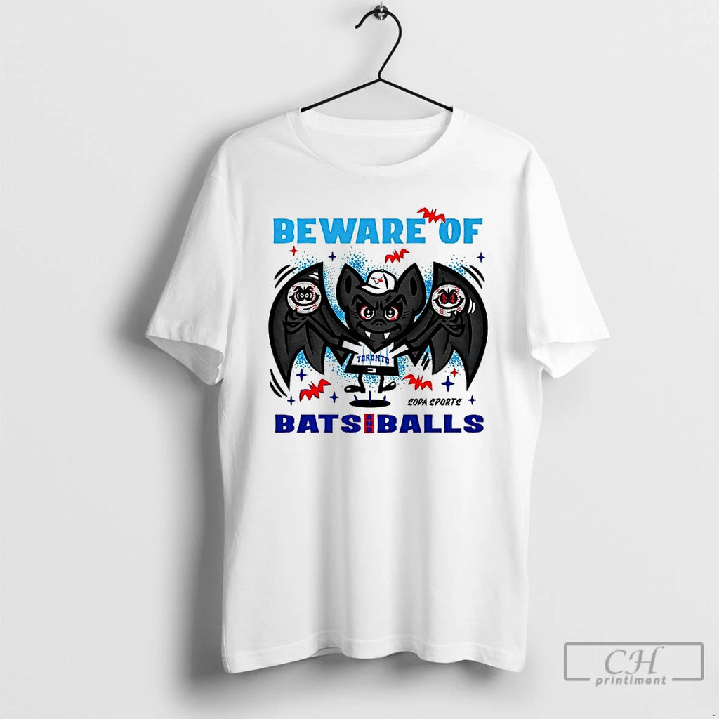 Premium Toronto Blue Jays Baseball Beware Of Bats And Balls Halloween T Shirts