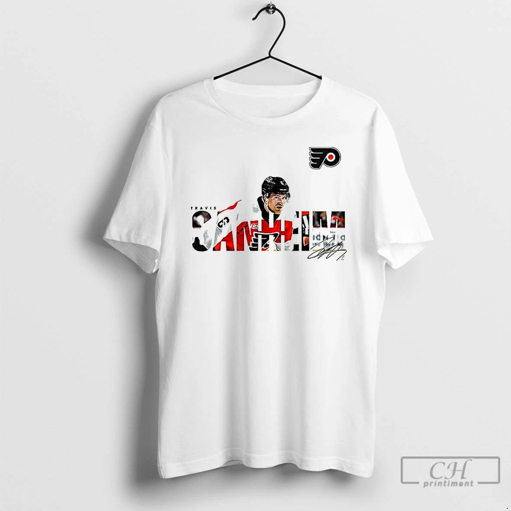 Premium Travis Sanheim Philadelphia Flyers Nhl Logo Signature T Shirts
