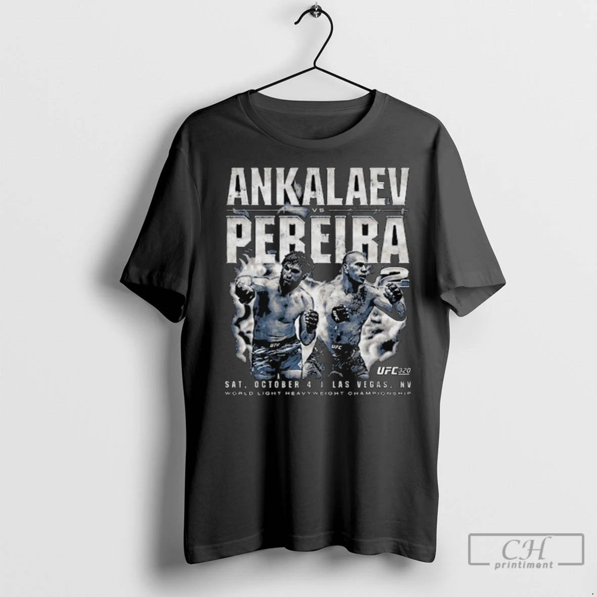 Premium Ufc 320 Ankalaev Vs Pereira 2 Vintage Long Sleve