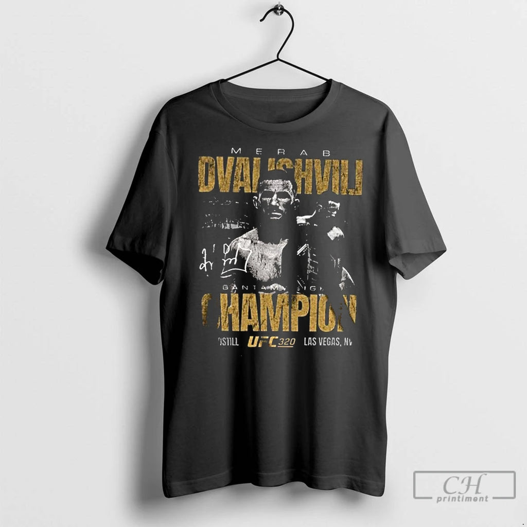 Premium Ufc 320 Merab Dvalishvili Bantamweight Champion Las Vegas Nv And Still Signature