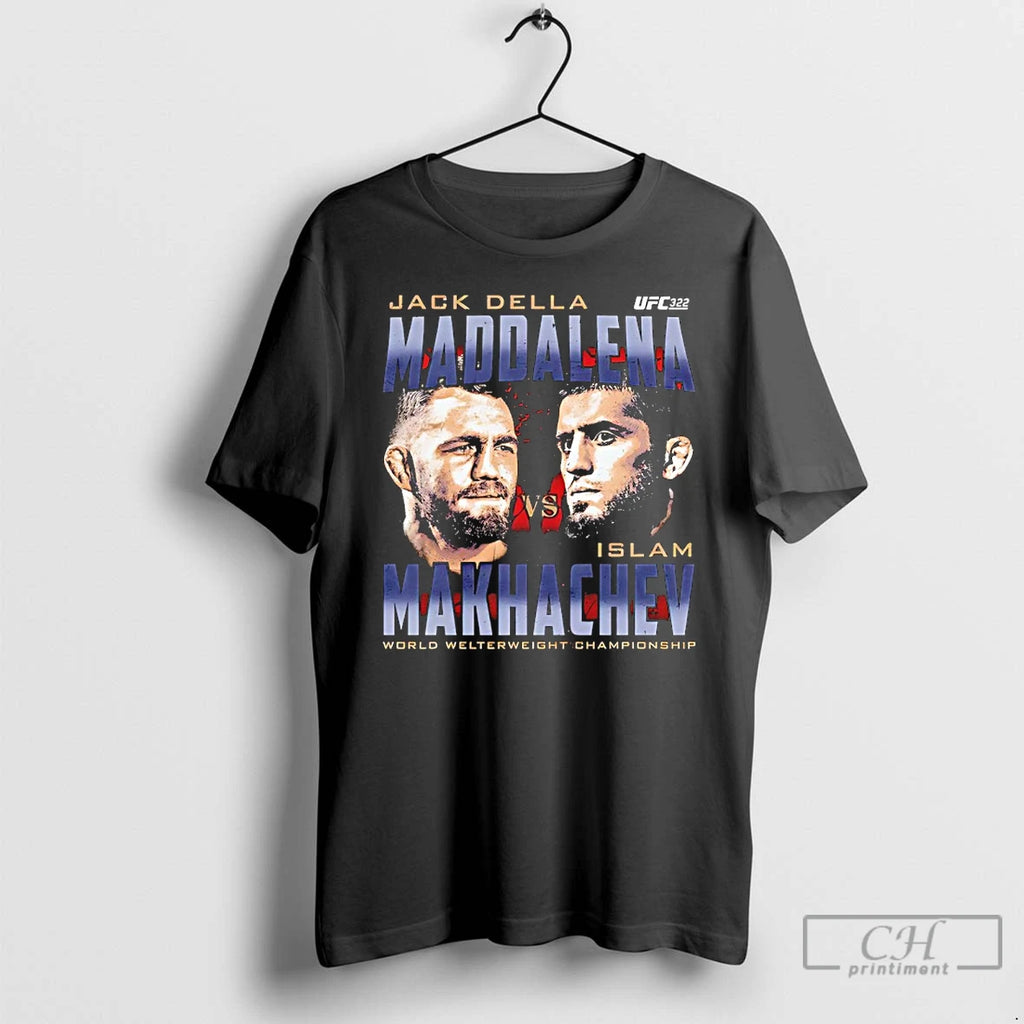 Premium Ufc 322 Della Maddalena Vs Makhachev Heads Vintage T Shirts