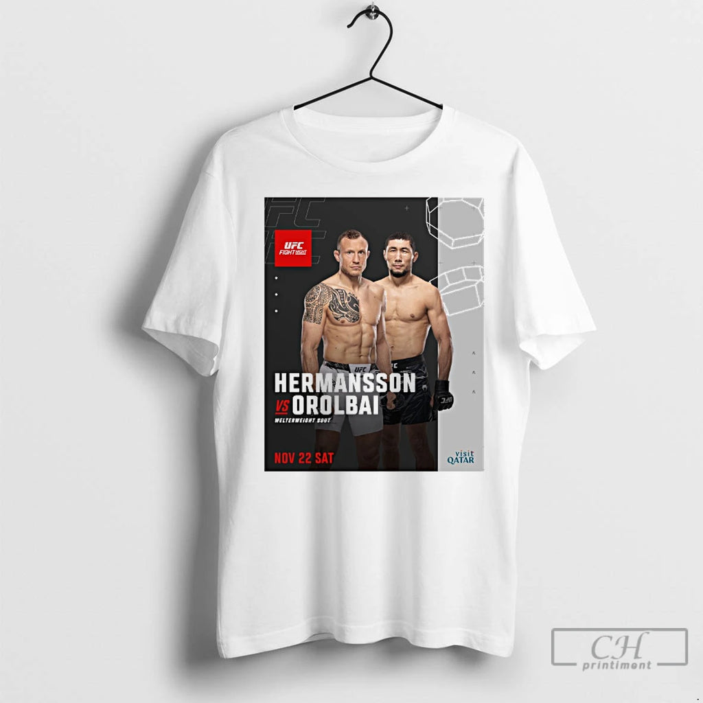 Premium Ufc Fight Night Hermansson Vs Orolbai Welterweight Bout November 22 2025