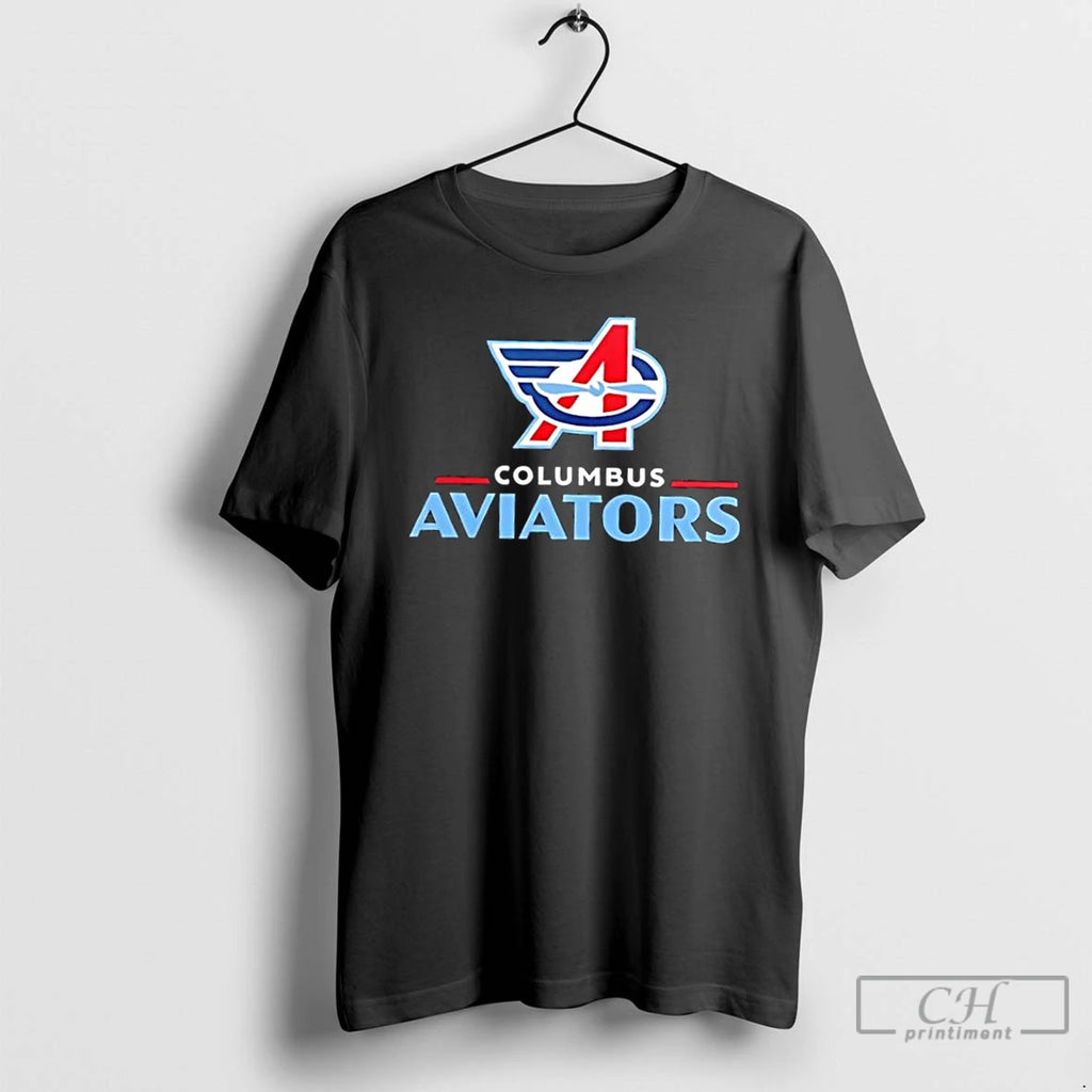 Premium Ufl United Football League Columbus Aviators Stadium 2 Sided T Shirts