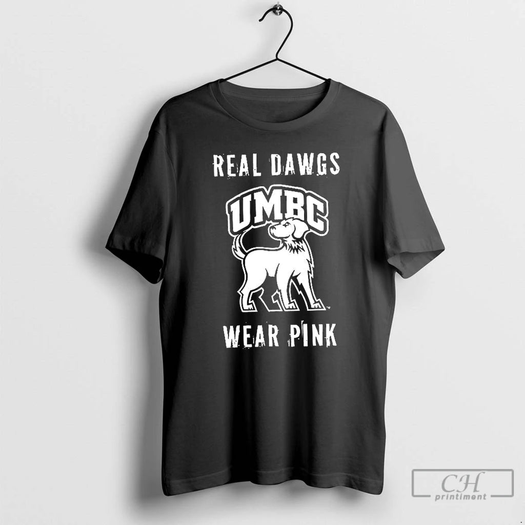 Premium Umbc Real Dawgs Wear Pink T Shirts