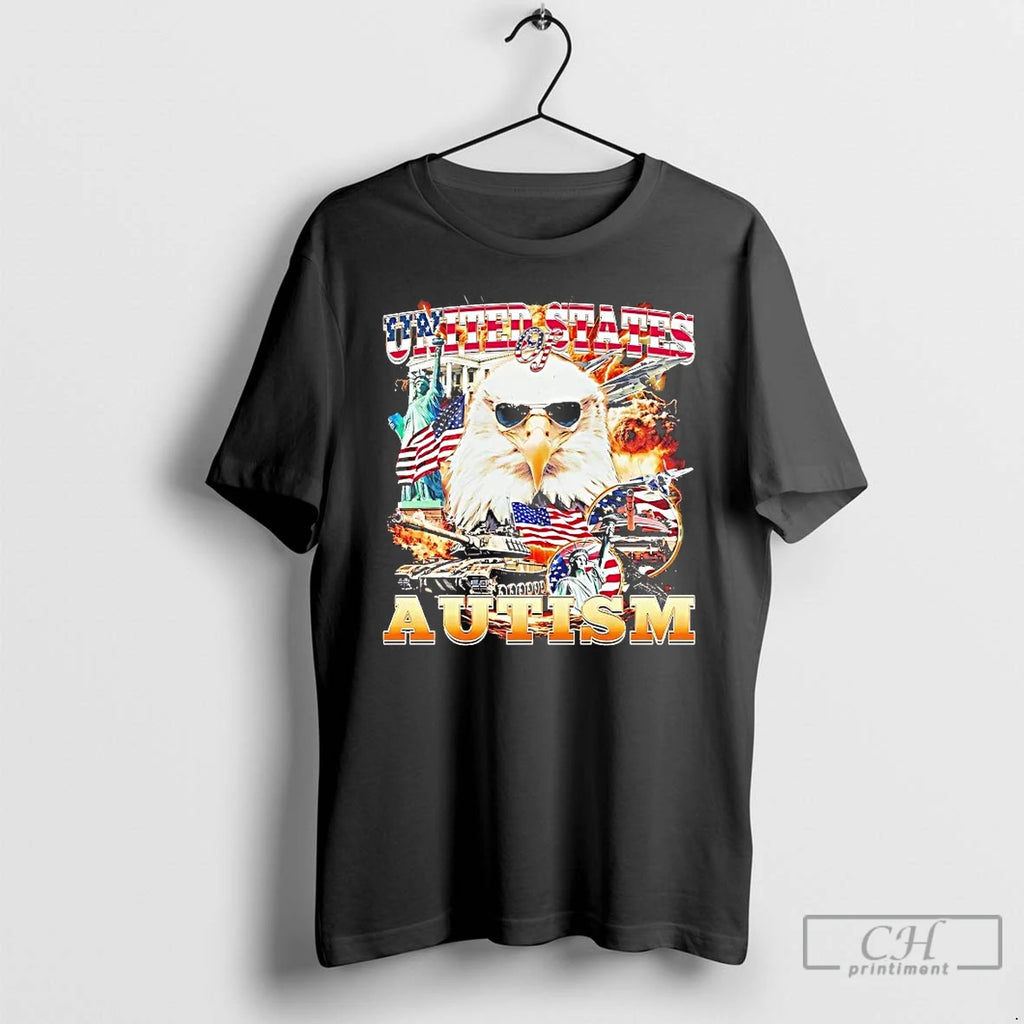 Premium Usa United States Of Autism T Shirts