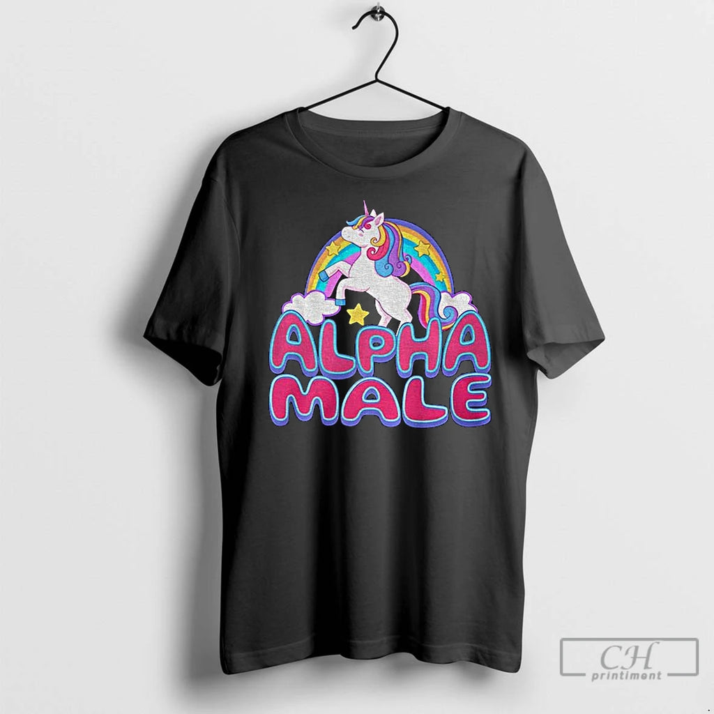Premium Unicorn Alpha Male Rainbow