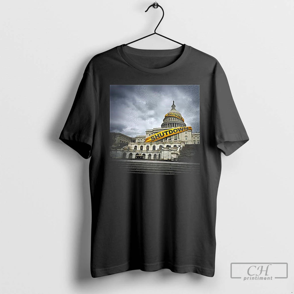 Premium United States Capitol Building Government Shutdown T Shirts