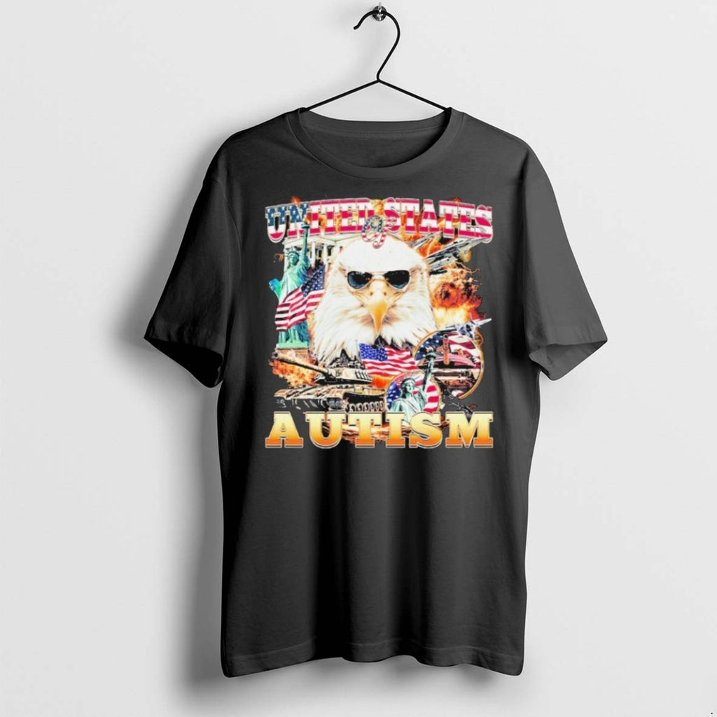 Premium United States Of Autism American Flag Eagle T Shirts