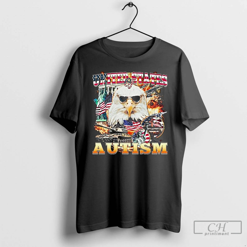 Premium United States Of Autism 2025 Long Sleve T Shirts