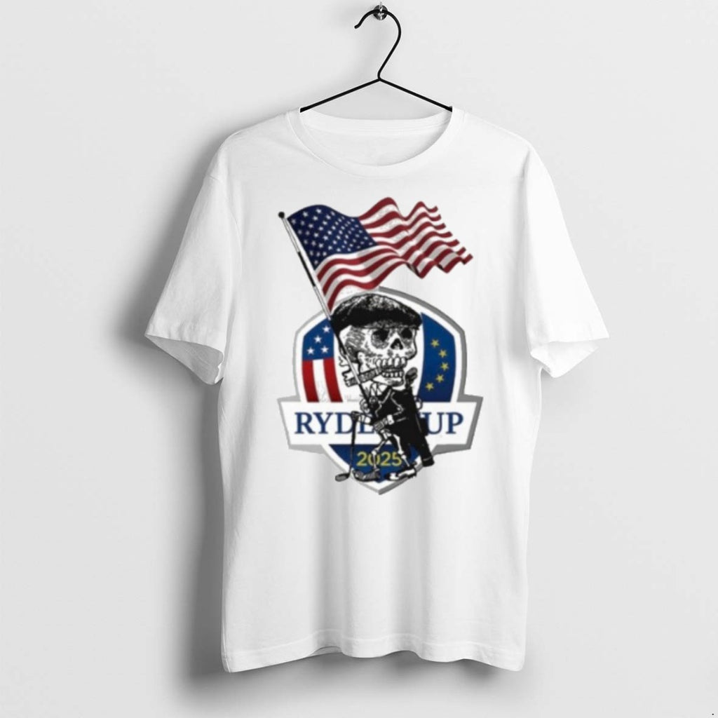 Premium Usa Flag Ryder Cup 2025 Skull T Shirts
