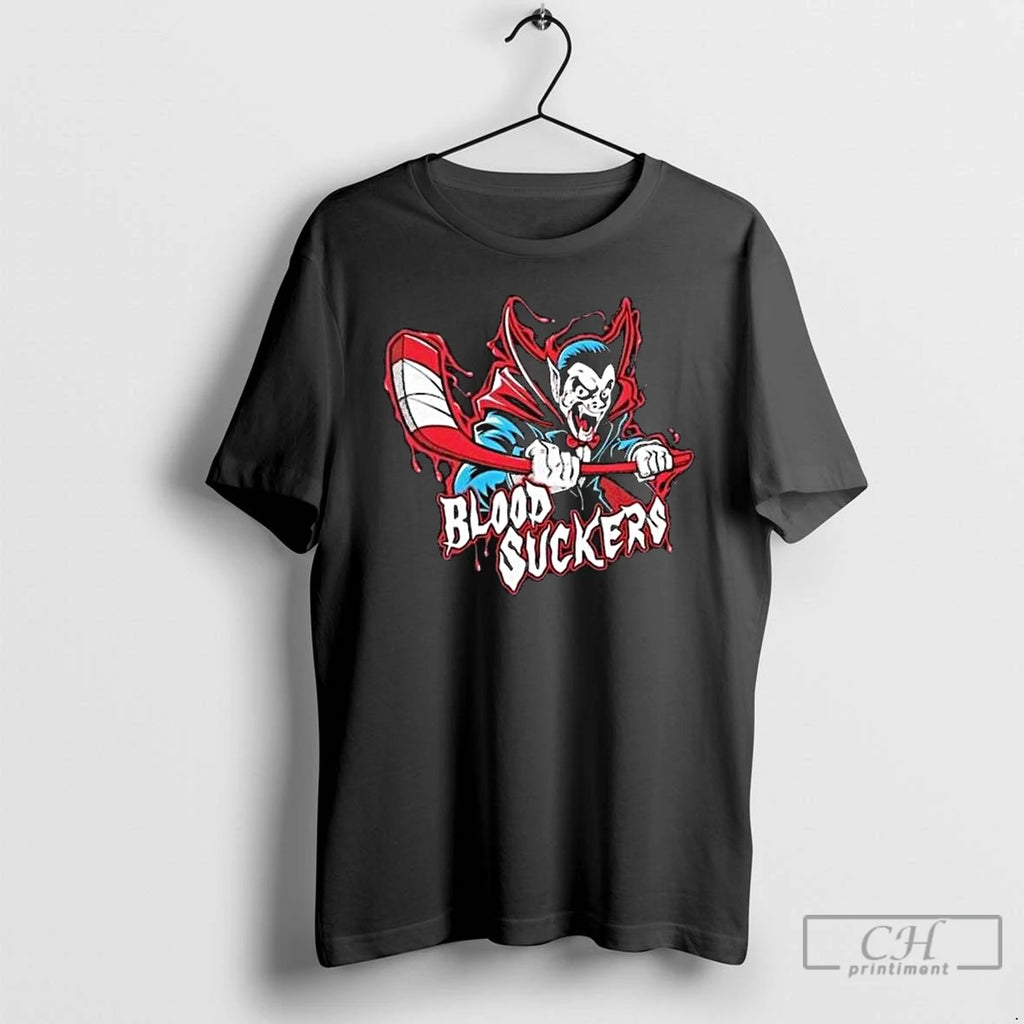 Premium Vampire Blood Suckers Hockey Long Sleve T Shirts