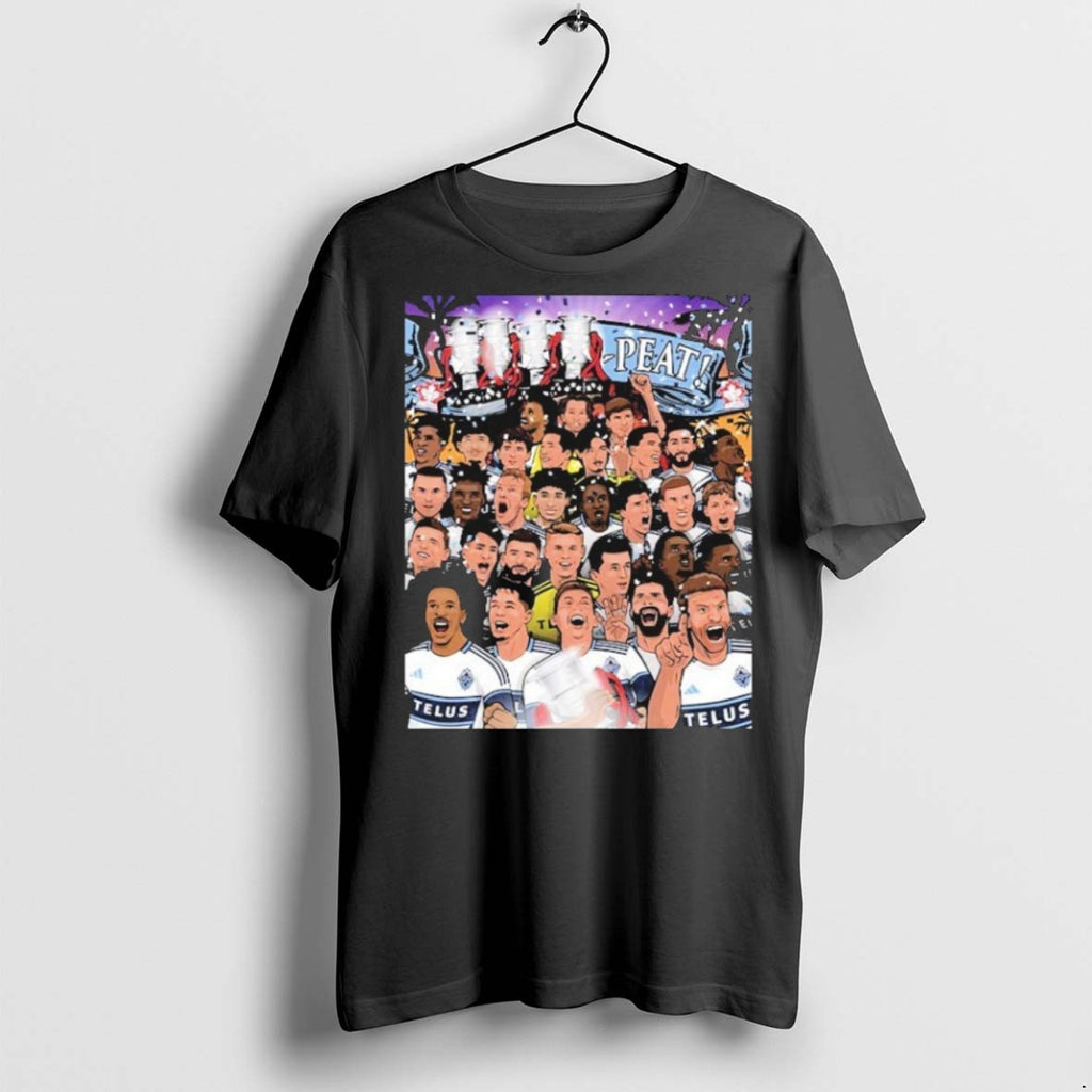 Premium Vancouver Whitecaps Fc Four Peat 2025 Telus Canadian Champions T Shirts
