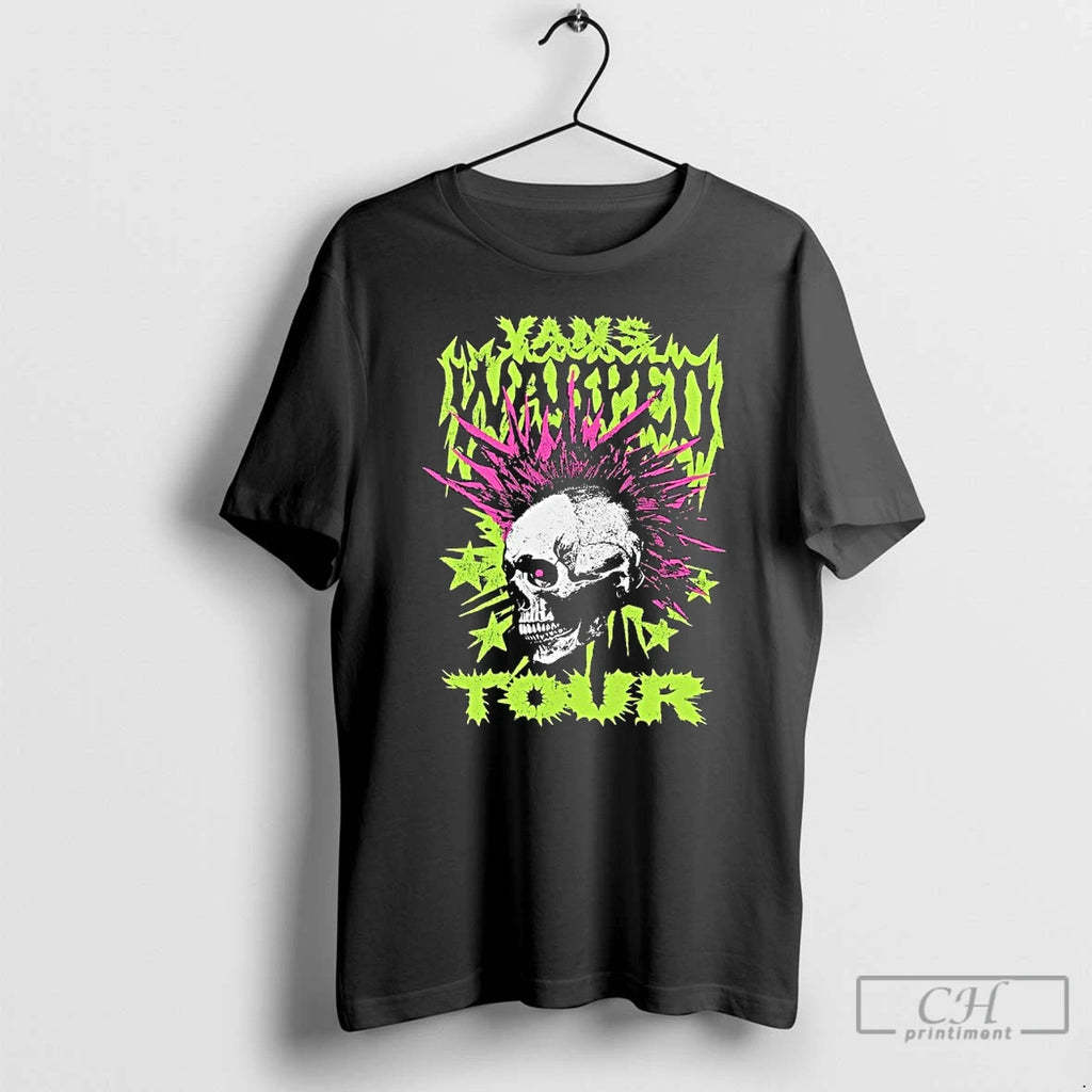 Premium Vans Warped Tour Mohawk Skull T Shirts