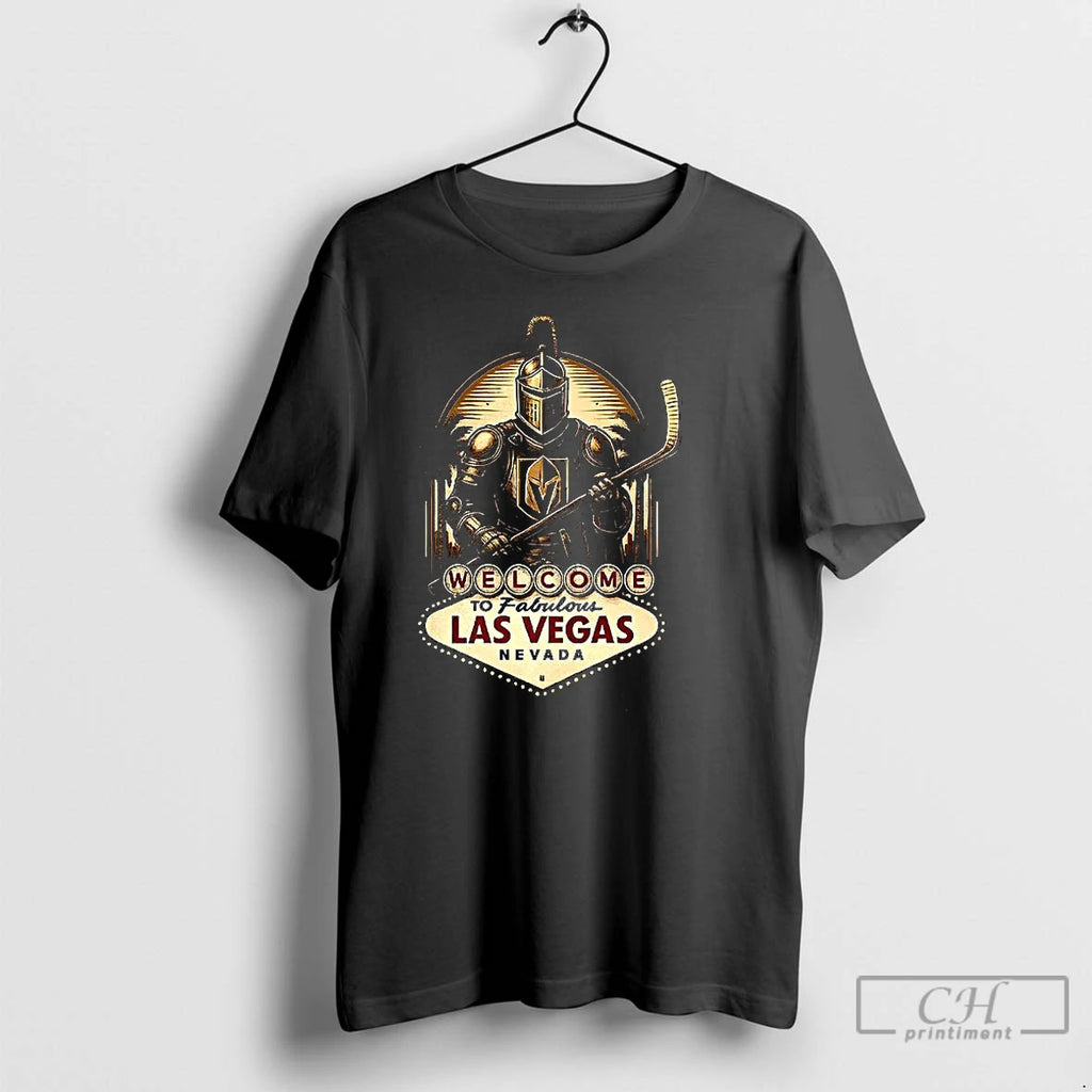 Premium Vegas Golden Knights Hockey Welcome To Fabulous Las Vegas Nevada Sign Knight T Shirts