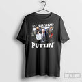 Premium Vladimir Puttin Putin Playing Golf Flag Satirical T Shirts