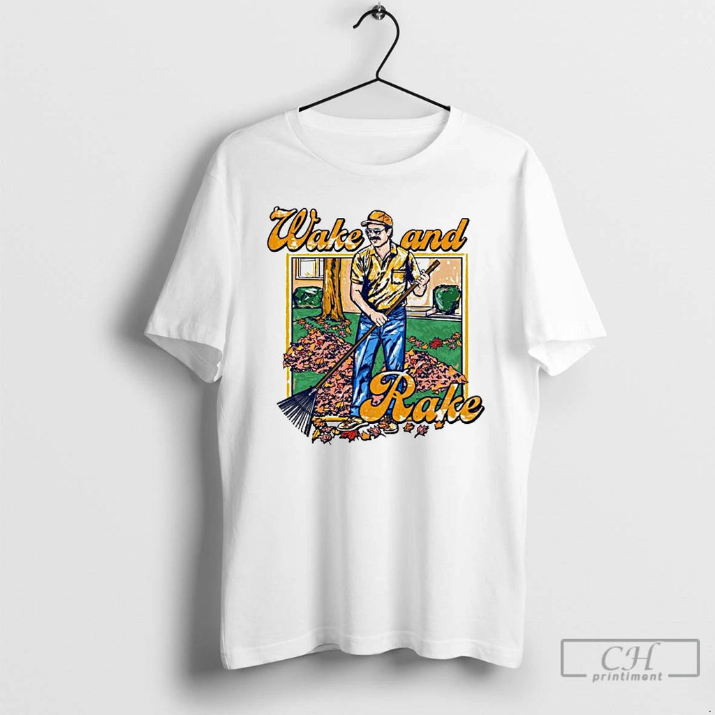 Premium Wake And Rake Ornaments T Shirts