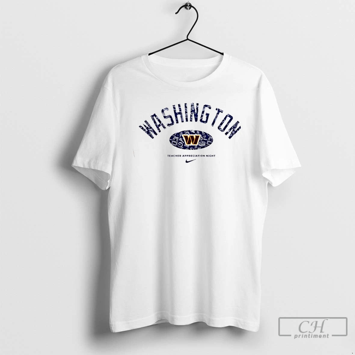 Premium Washington Commanders Teacher Appreciation Night 2 Sided T Shirts