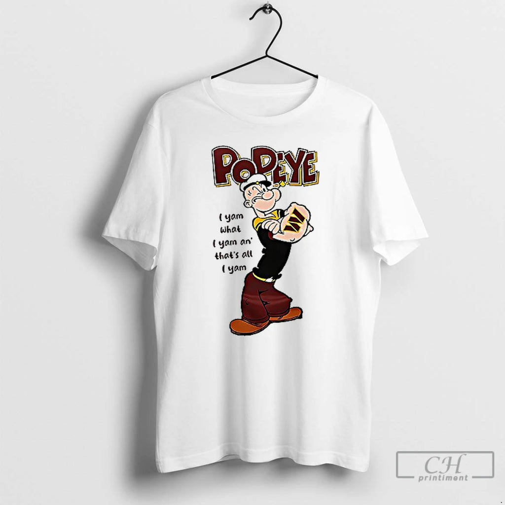 Premium Washington Commanders X Popeye I Yam What I Yam An Thats All I Yam