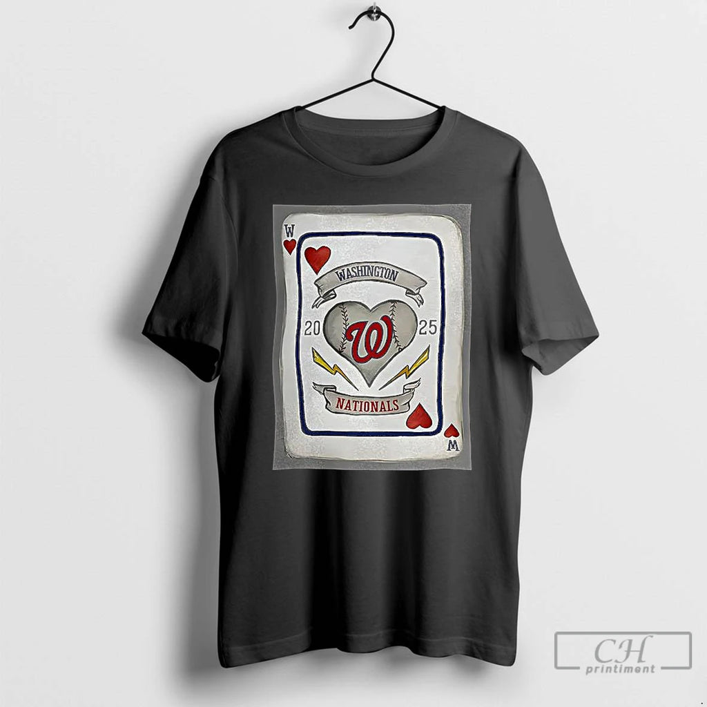Premium Washington Nationals Basseball Card Heart X Tiny Turnip T Shirts