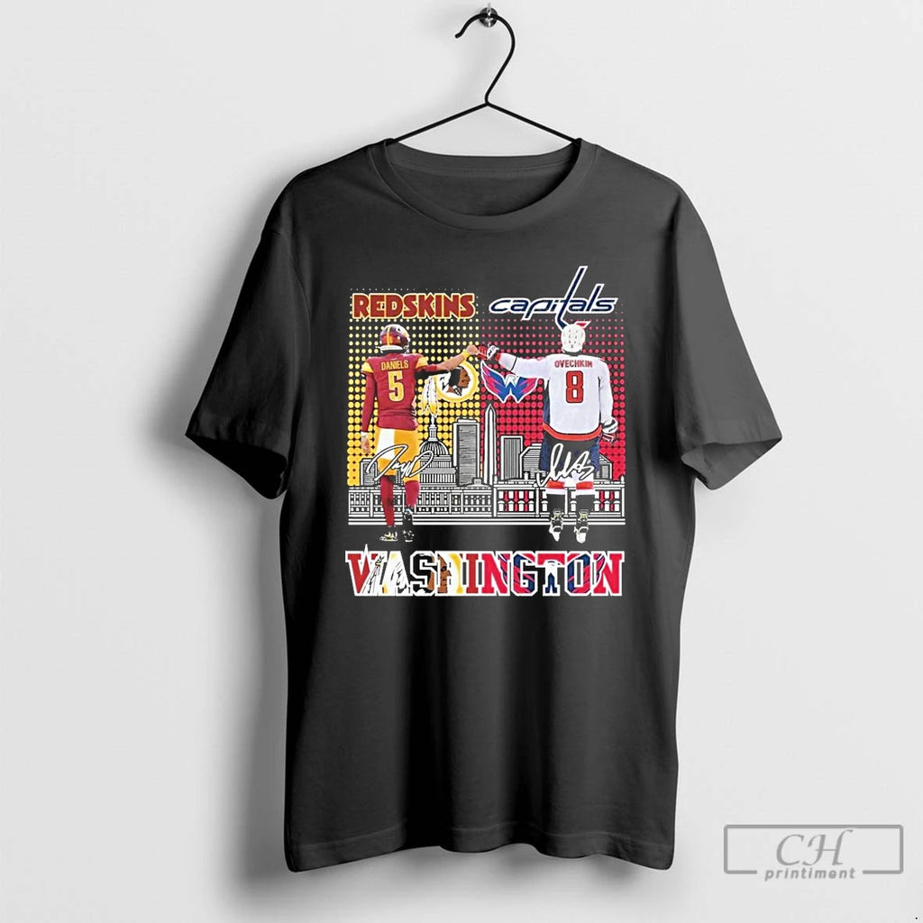 Premium Washington Redskins And Capitals City Of Champions T Shirts