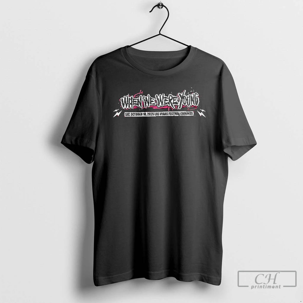 Premium When We Were Young 2025 Festival Day Las Vegas Lineup 1 Sided T Shirts