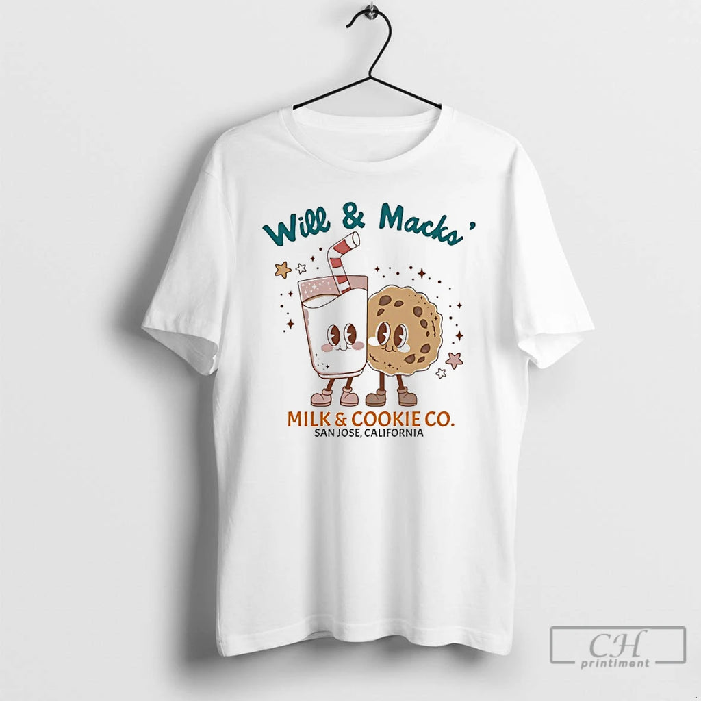 Premium Will Macks Milk Cookie Co San Jose California T Shirts