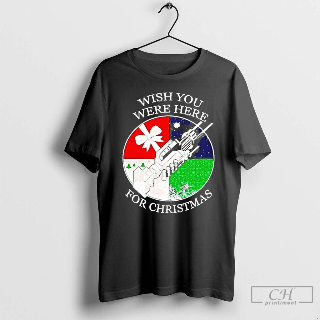 Premium Wish You Were Here For Christmas T Shirts