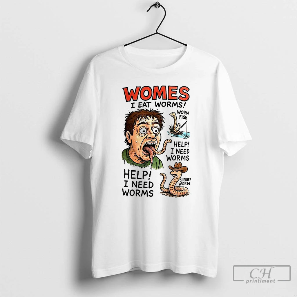 Premium Womes I Eat Worms T Shirts