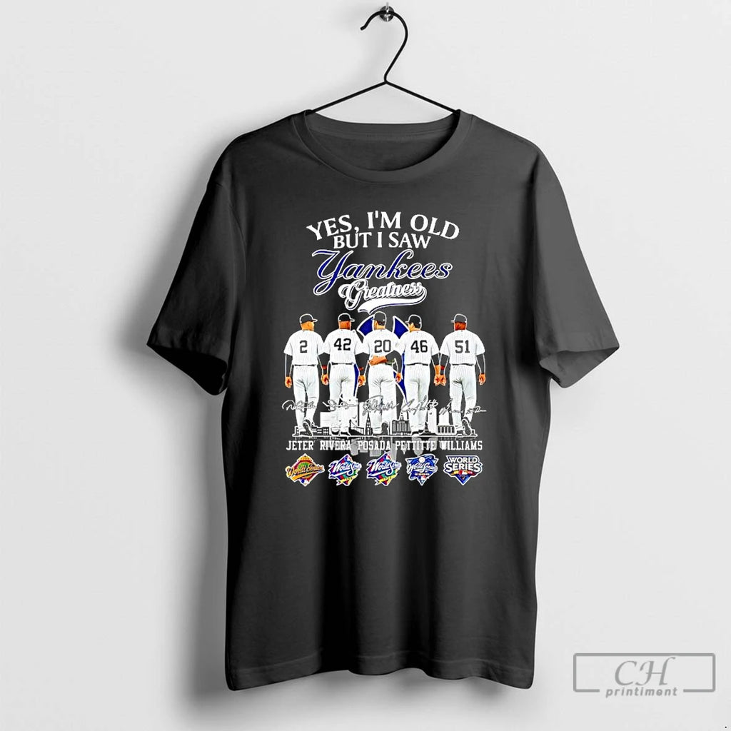 Premium Yes Im Old But I Saw New York Yankees Greatness World Series Logos