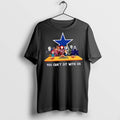 Premium You Cant Sit With Us Cowboys Football Horror Movies Halloween T Shirts