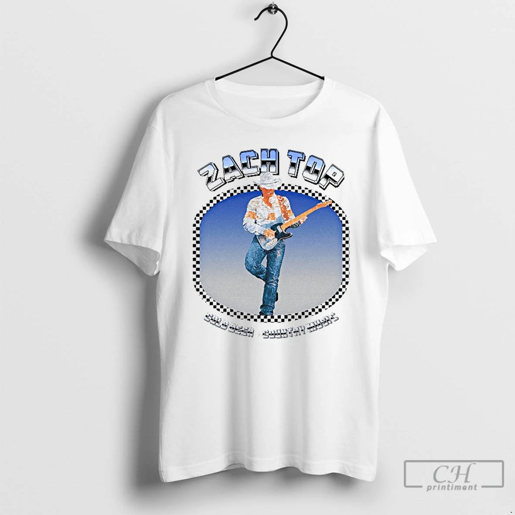 Premium Zach Top Cold Beer Country Music Lean Back Guitar T Shirts