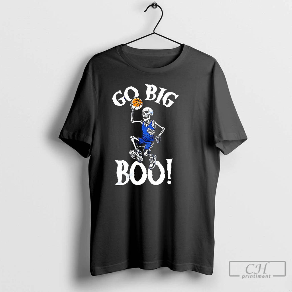 Premium Skeleton Playing Basketball Go Big Boo T Shirts