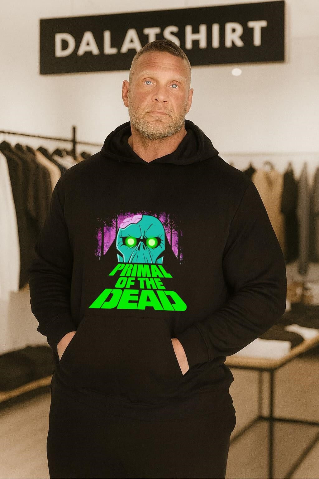 Primal of the Dead Green Zombie Head shirt