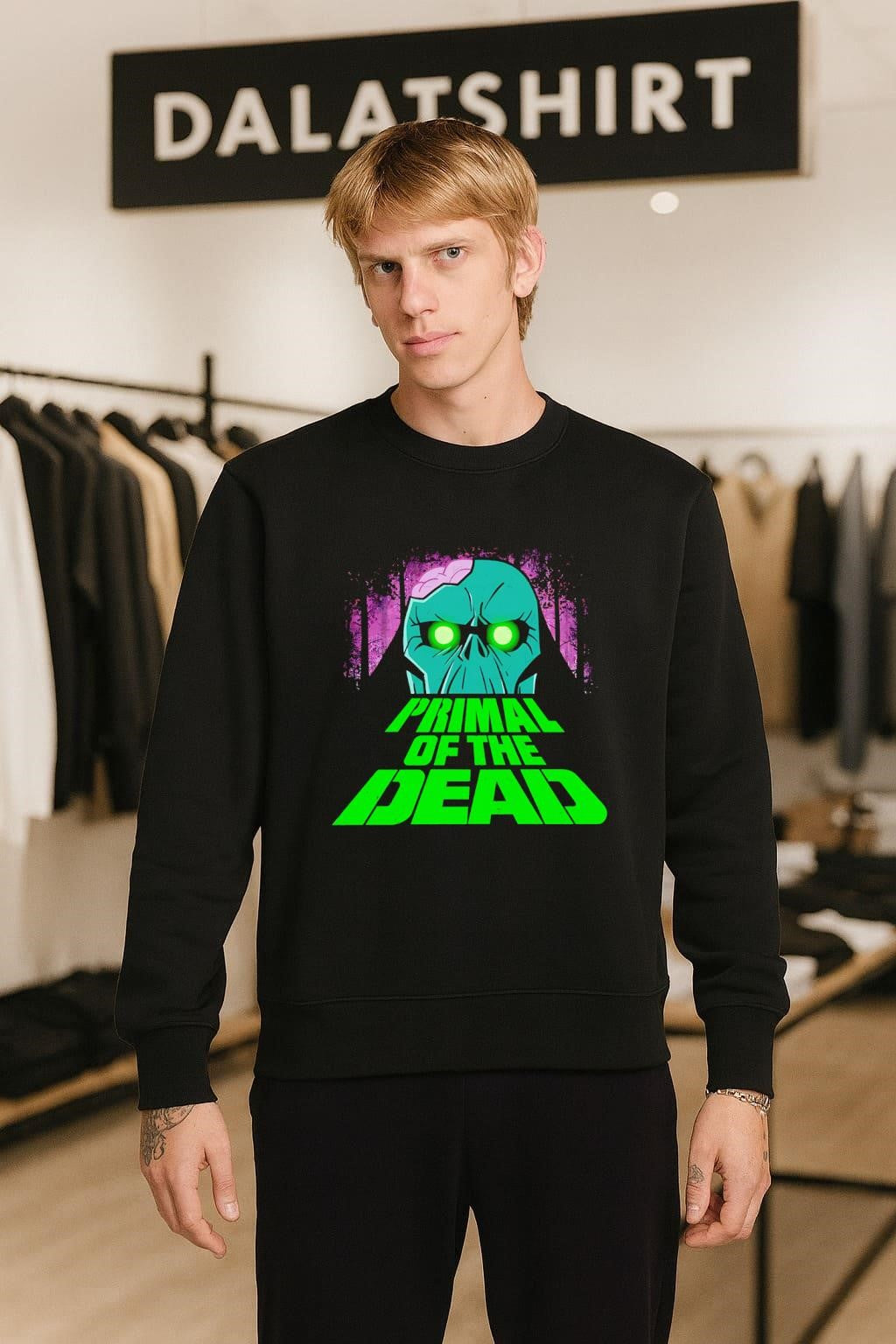 Primal of the Dead Green Zombie Head shirt