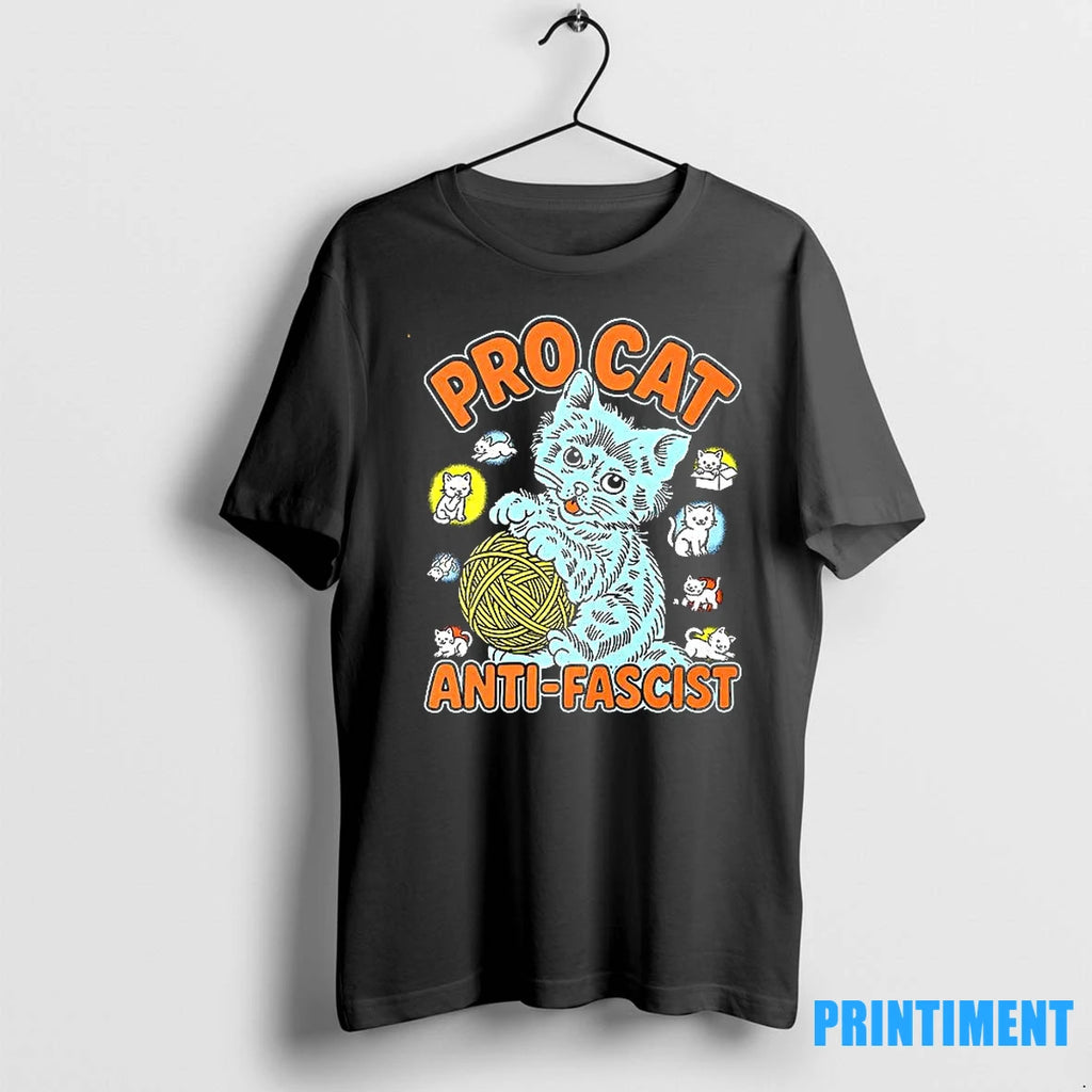 Pro Cat Anti Fascist Tshirts Sweater