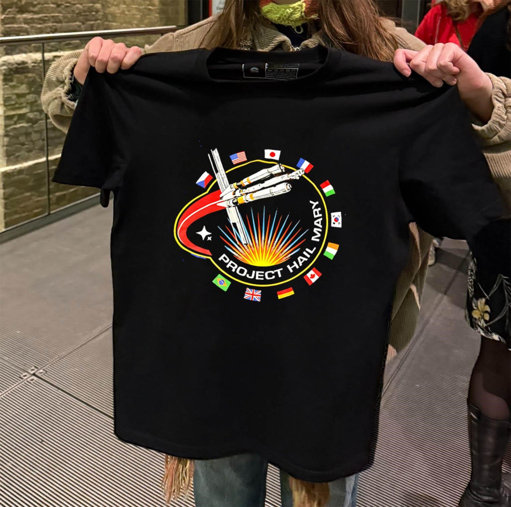 Project Hail Mary Space Mission Logo International Flags shirt
