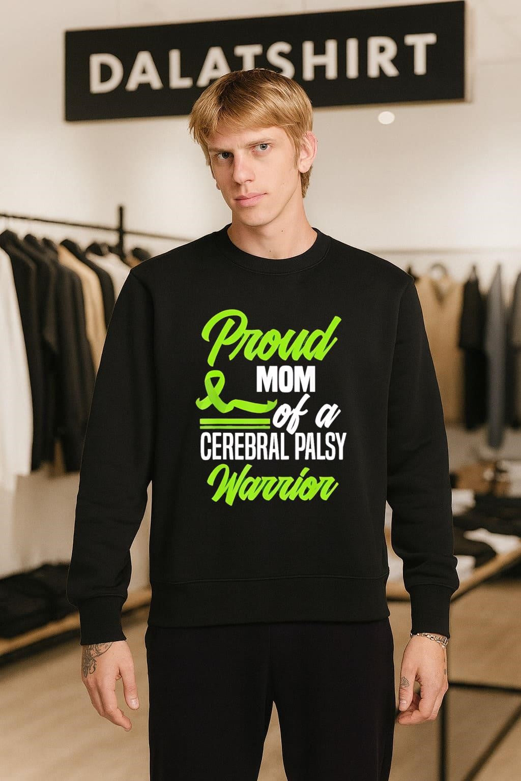 Proud Mom of a Cerebral Palsy Warrior Green Ribbon shirt