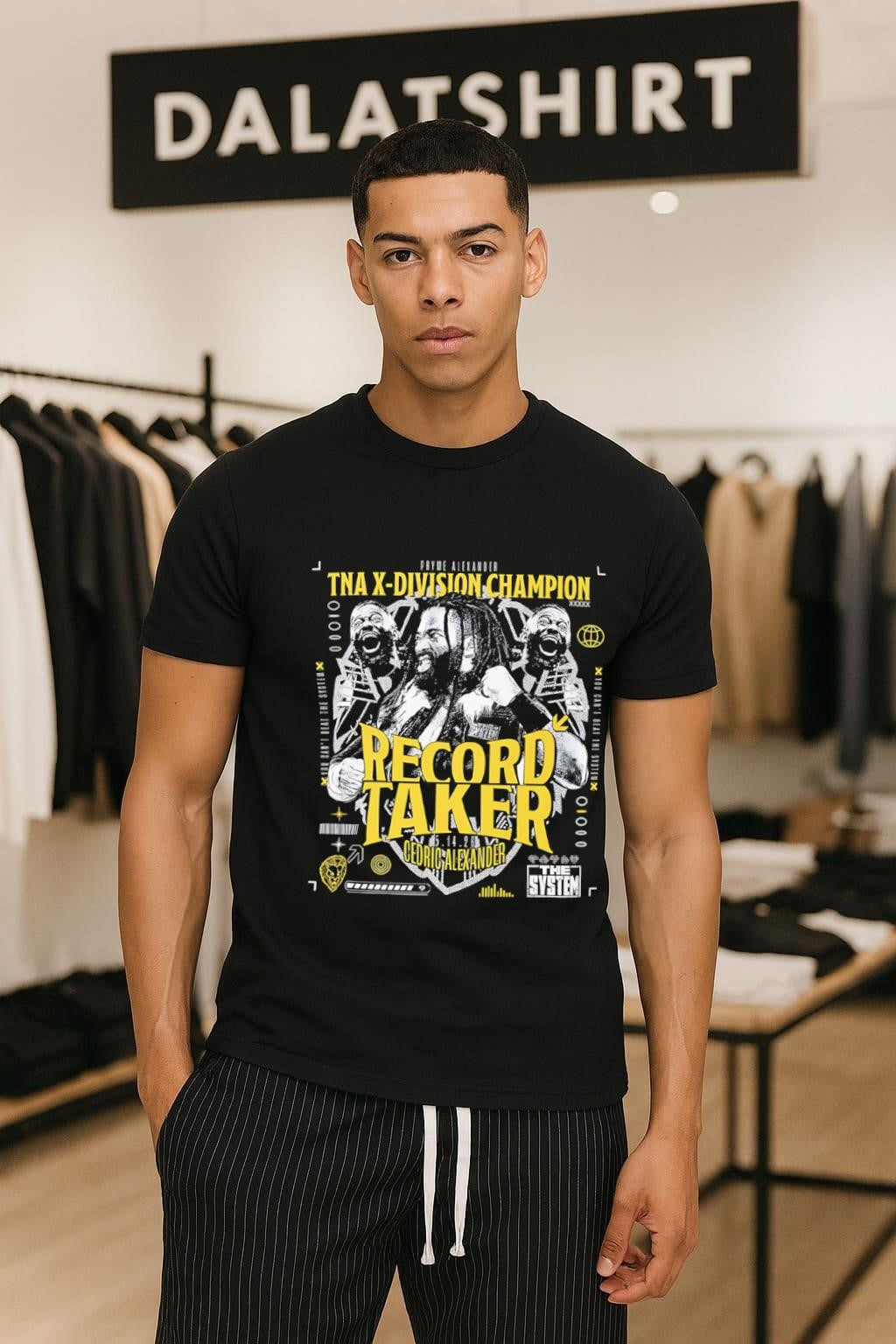 Pryme Alexander TNA X-Division Champion Record Taker Cedric Alexander The System shirt