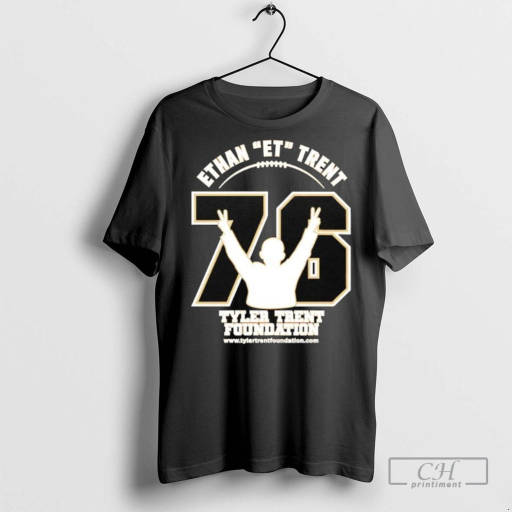 Purdue Boilermakers Ethan Et Trent Tyler Trent Foundtion Number 76 T Shirts