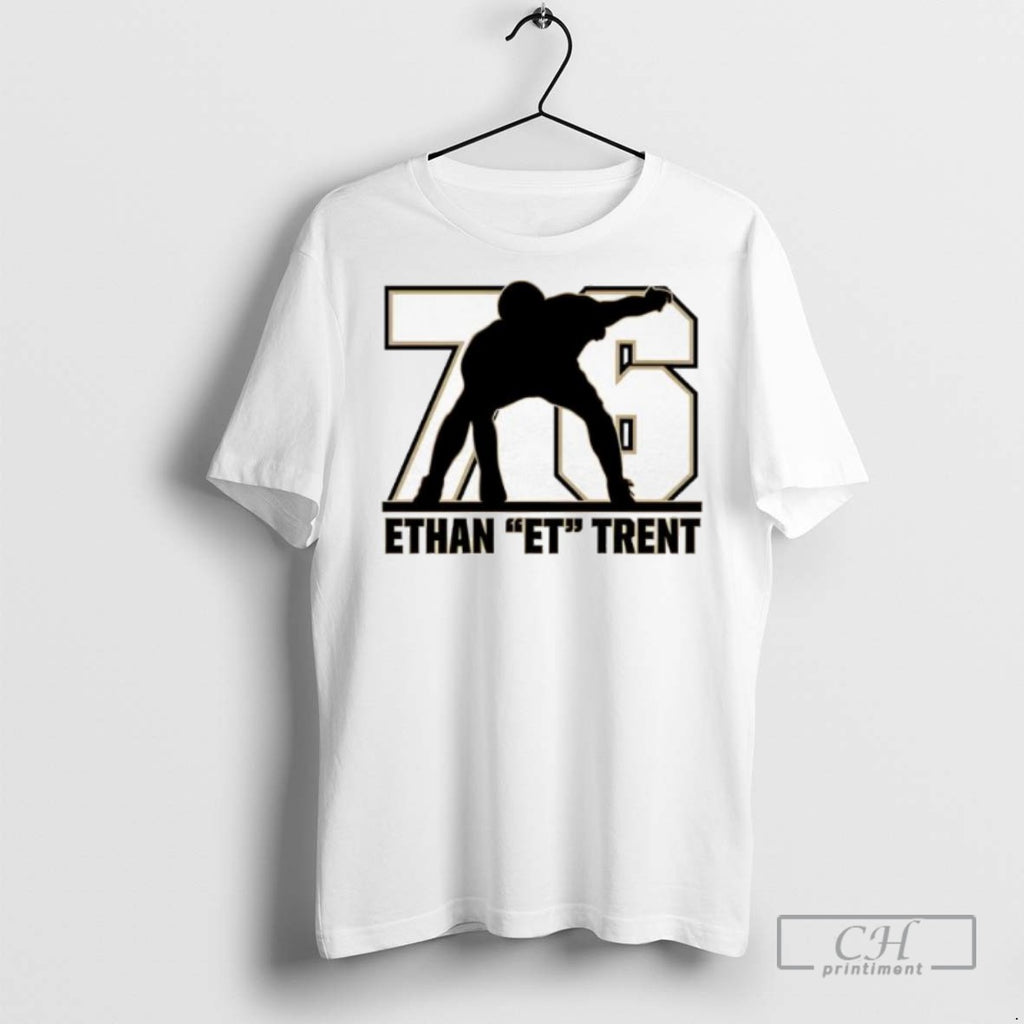 Purdue Boilermakers Ethan Et Trent Number 76 T Shirts