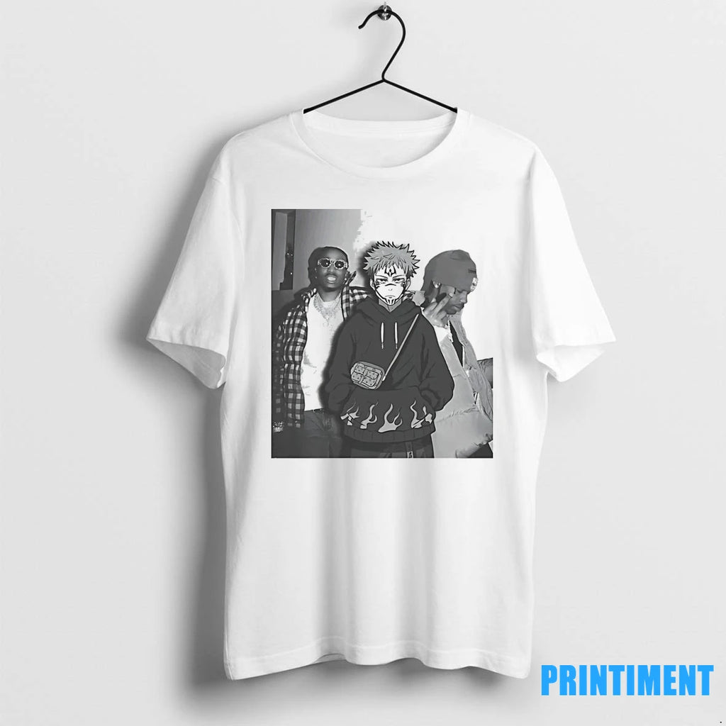 Quavo X Travis Scott And Yuji Itadori Anime Tshirts Sweater