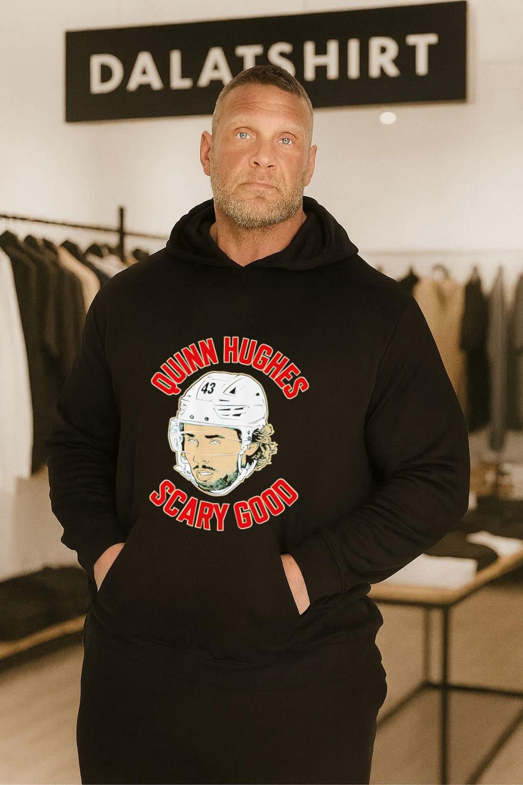 Quinn Hughes 43 Vancouver Hockey Scary Good shirt