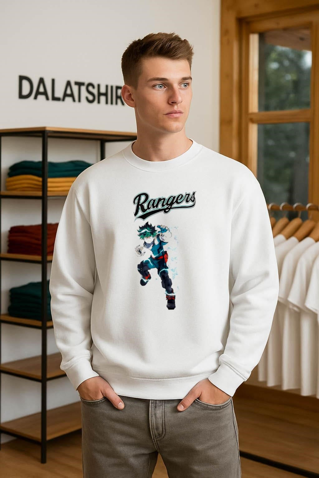 Rangers Baseball Script My Hero Academia Anime Izuku Midoriya Deku shirt