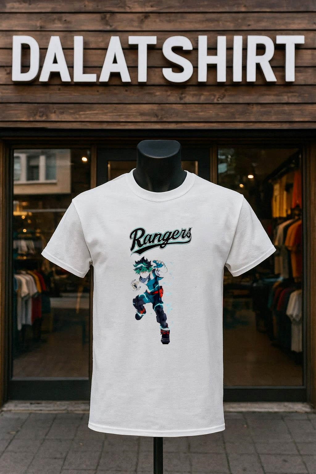 Rangers Baseball Script My Hero Academia Anime Izuku Midoriya Deku shirt
