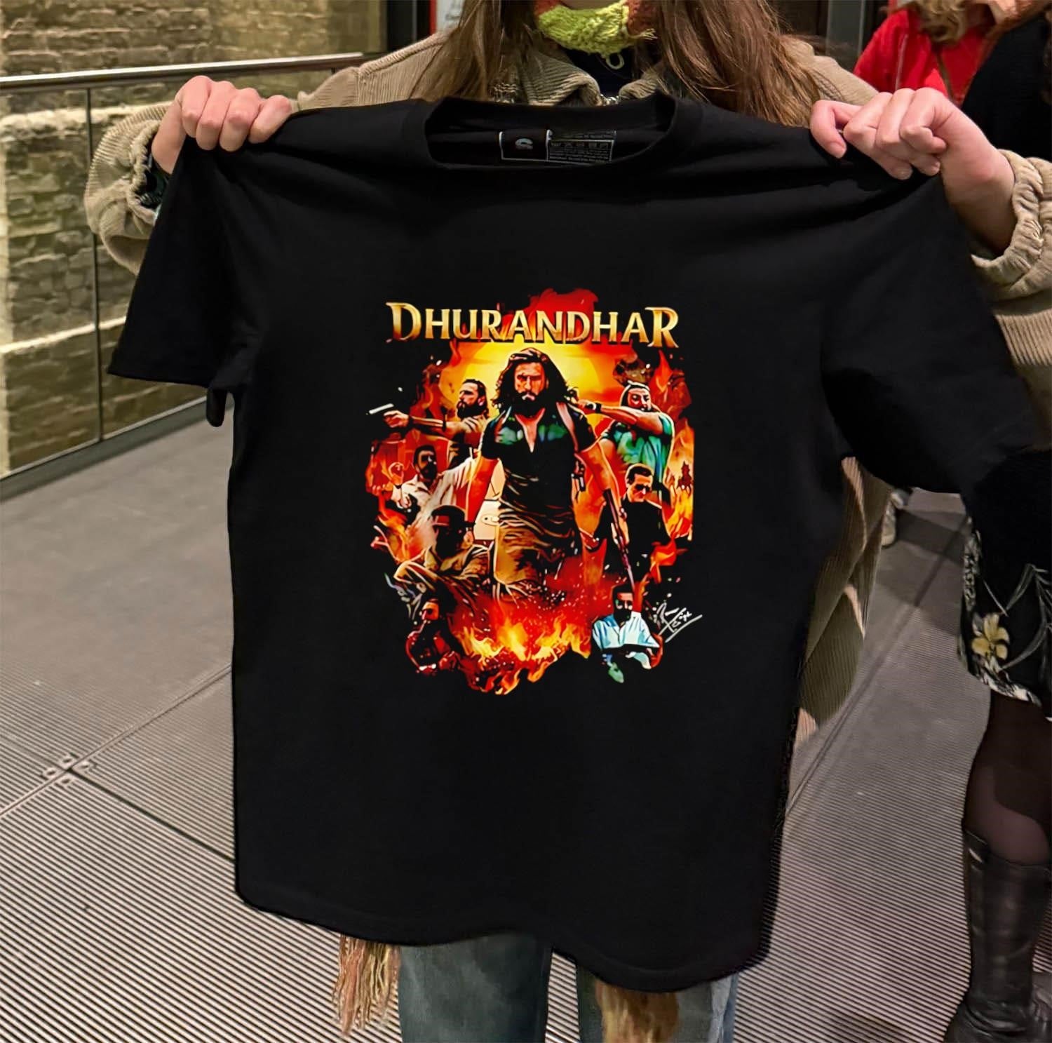 Ranveer Singh Signed Dhurandhar shirt