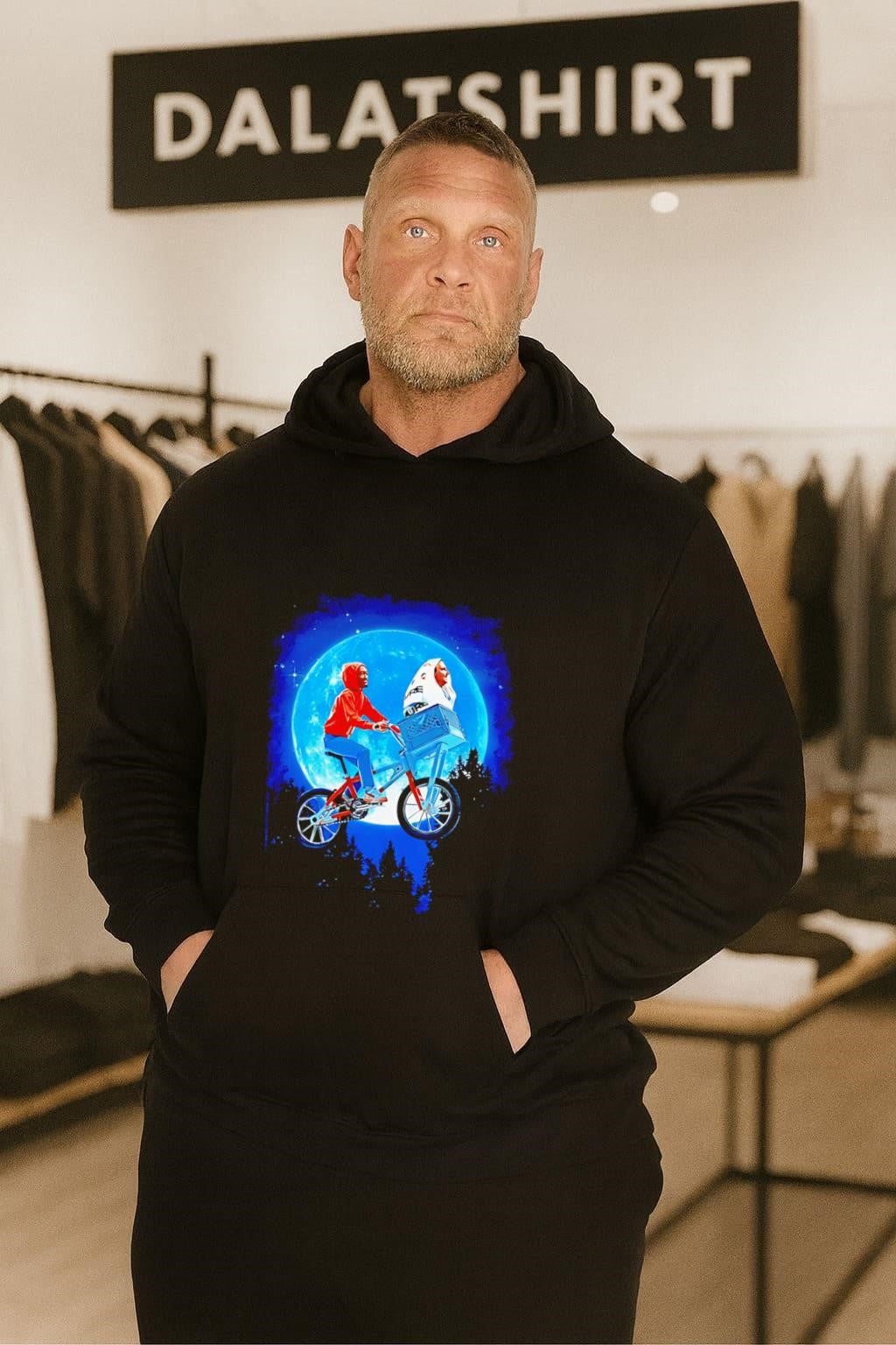 Rapper Future Riding Bicycle E.T. Moon Parody shirt