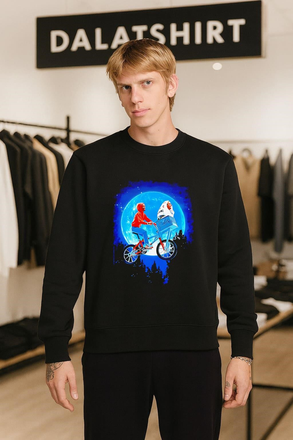 Rapper Future Riding Bicycle E.T. Moon Parody shirt