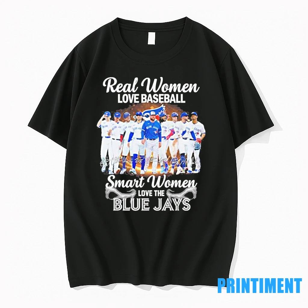 Real Women Love Baseball Smart Women Love The Toronto Blue Jays Postseason Tshirts Sweater